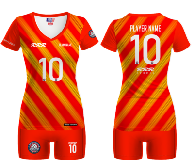 Fully customizable sublimated Volleyball uniform for women