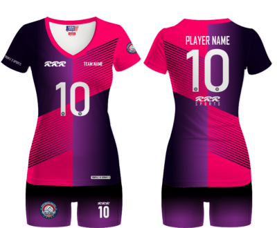 Fully customizable sublimated Volleyball uniform for women