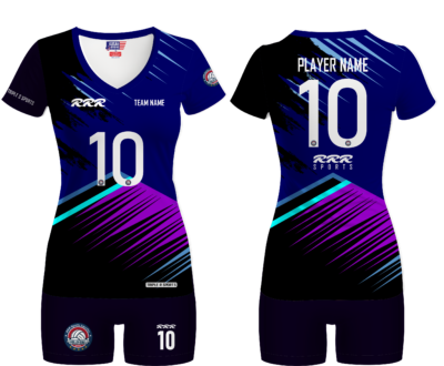 Fully customizable sublimated Volleyball uniform for women