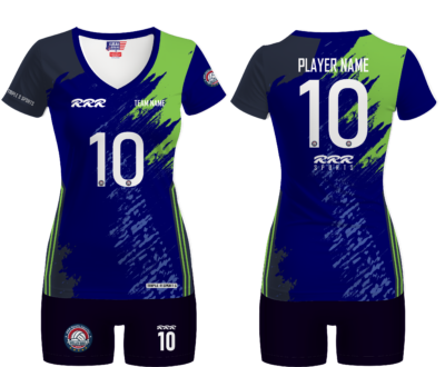 Fully customizable sublimated Volleyball uniform for women