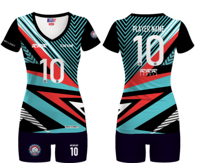 Fully customizable sublimated Volleyball uniform for women