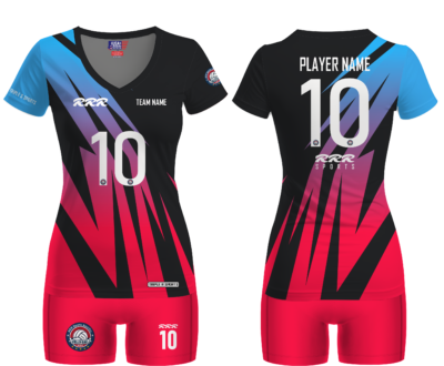 Fully customizable sublimated Volleyball uniform for women